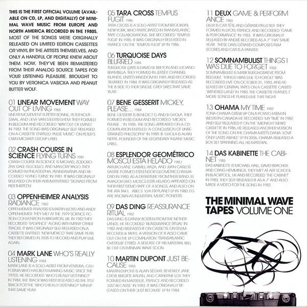 The Minimal Wave Tapes Volume One by Various Artists