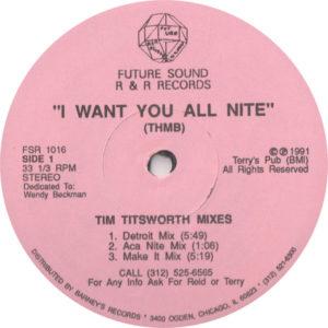 I Want You All Nite